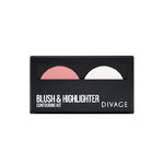 DIVAGE Корректор кремовый blush & highlighter Contouring Kit